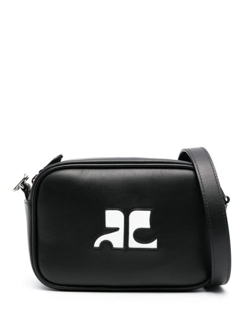 Black calf leather bag Courreges | PERGSA061CR00459999