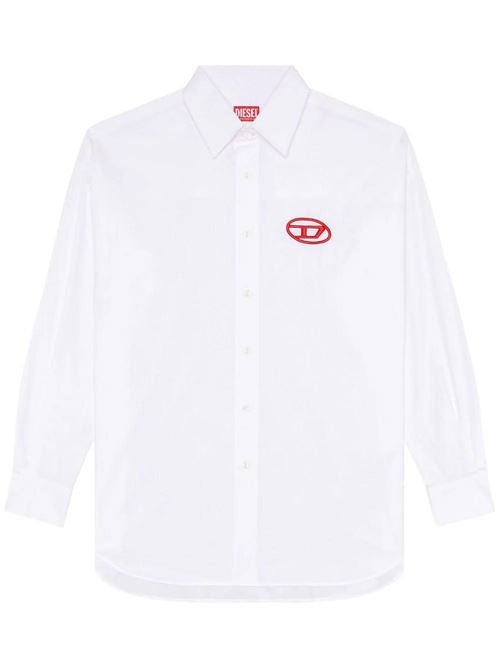 S-Dou-Plain shirt in white cotton Diesel | A106180PCAL100