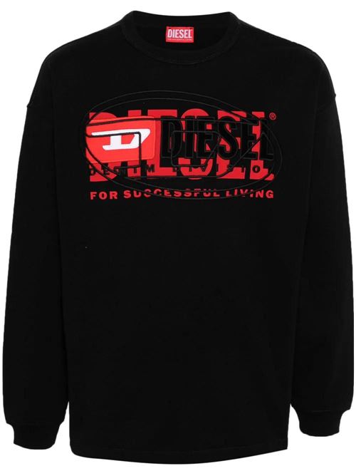 Sweatshirt with overlapping logo. DIESEL | A121500IAJH9XX