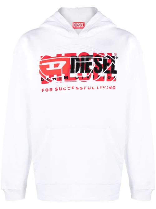 Hoodie sweatshirt with superimposed logo. Diesel | A121530IAJH100