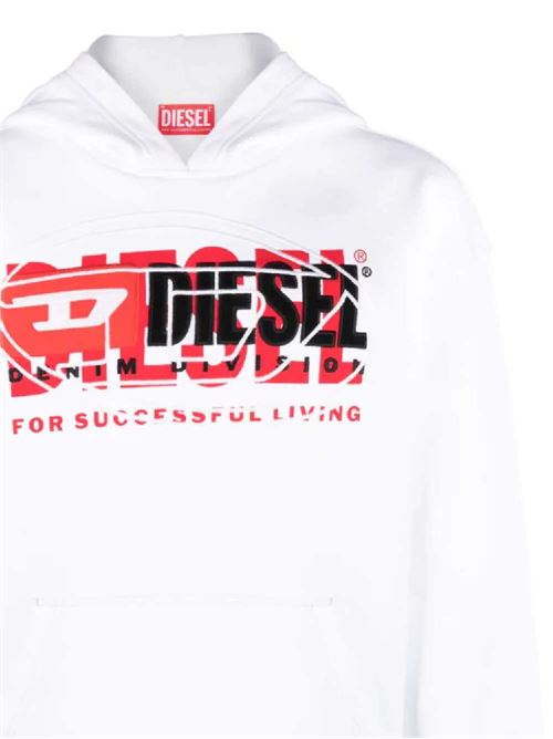 Hoodie sweatshirt with superimposed logo. DIESEL | A121530IAJH100