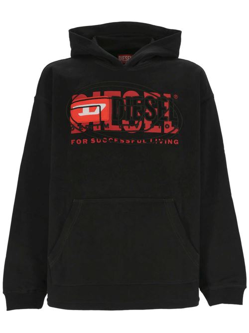 Hoodie con logo sovrapposto. Diesel | A121530IAJH9XX