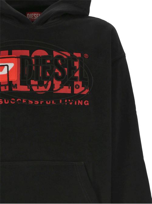 Hoodie with superimposed logo. Diesel | A121530IAJH9XX