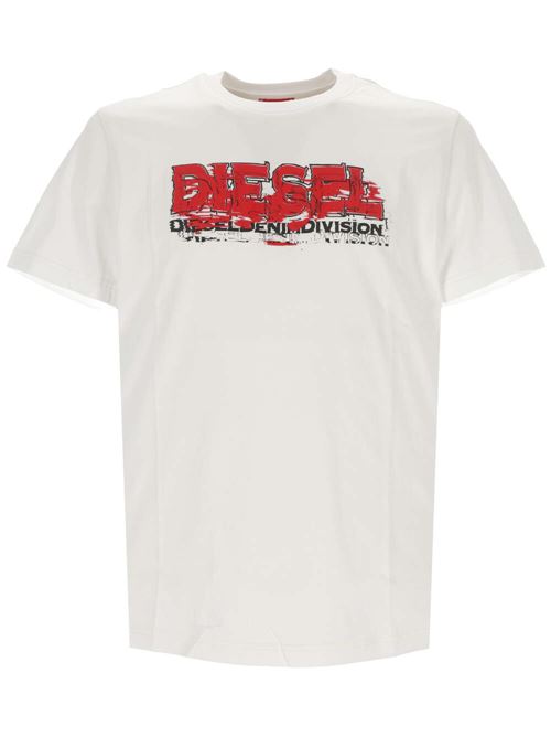 T-shirt con logo glitchy. Diesel | A124980GRAI100