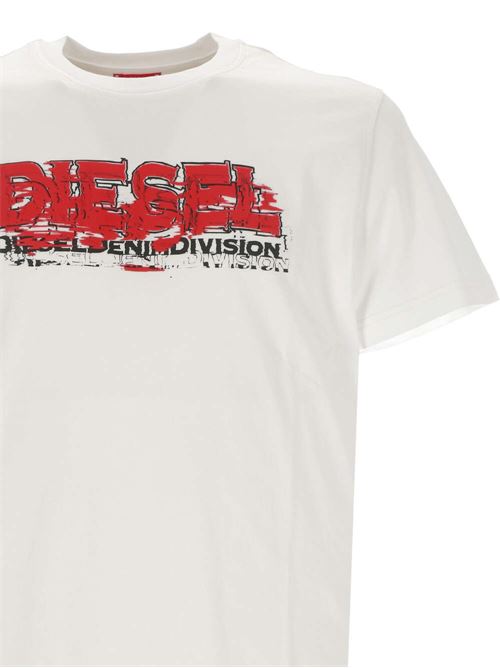 T-shirt con logo glitchy. Diesel | A124980GRAI100