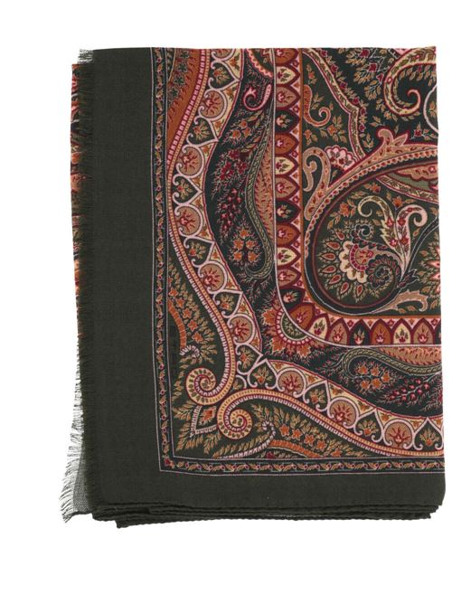 Sciarpa bordo sfrangiato e stampa paisley Etro | MATA0007AV221X0870