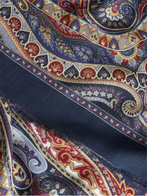 Sciarpa blu navy/multicolore Etro | MATA0007AV221X0883