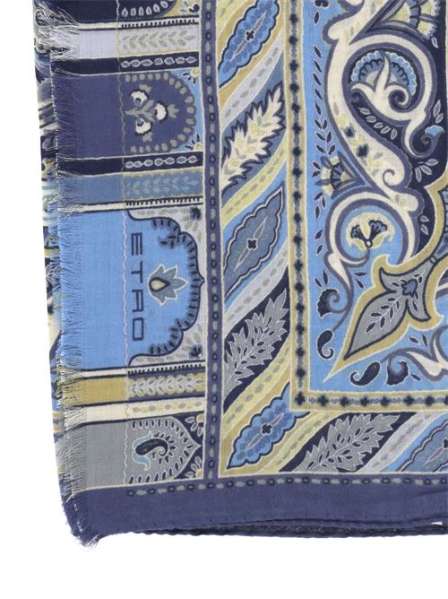 in misto cashmere blu e multicolore scarves Etro | MATA0016AK233X0880