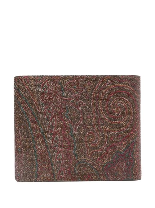 Brown cotton blend pouch Etro | MP2D0001AA012M0019