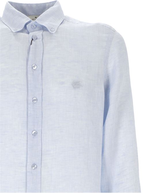 Light blue linen/linen shirt Etro | MRIB000499TU3E0B1581