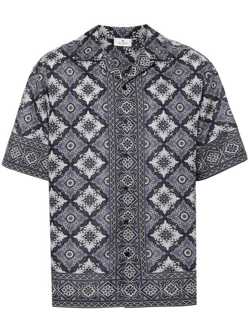 Purple/white/black shirt Etro | MRIC001399SP554X0883