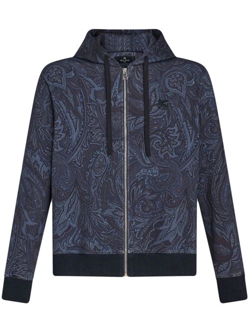 Felpa cotone blu notte Etro | MRMB0005AJ065X0883