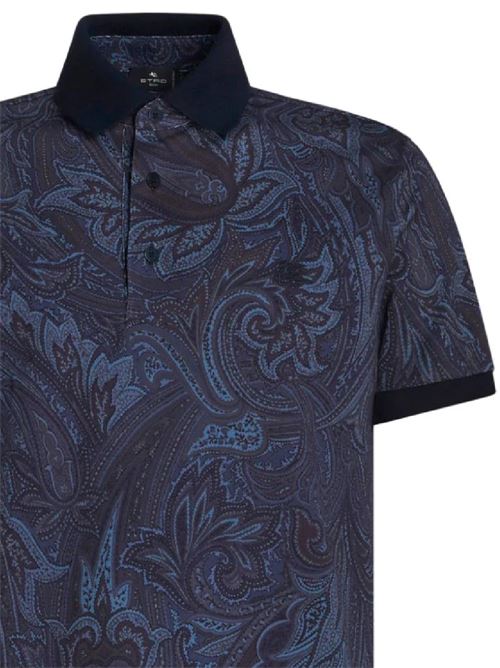 Polo con logo ricamato con stampa paisley Etro | MRMD0004AJ041X0883