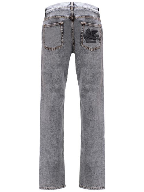 grey cotton blend stretch-cotton denim Etro | MRNB0005AD207N0035