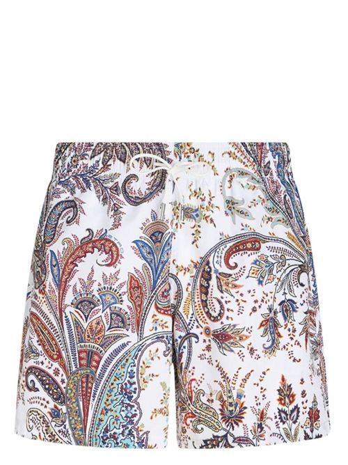 White/multicolour paisley beachwear Etro | MRPB000199SAS68X0800