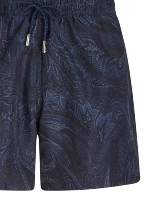 Midnight blue paisley beachwear Etro | MRPB000199SAS69X0810