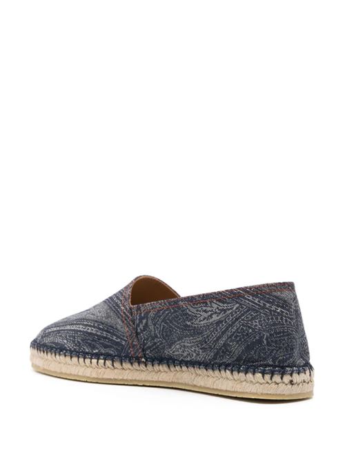 Blue cotton denim espadrillas Etro | MS4G0002AD211B0065