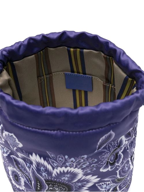 prussian blue satin weave bucket body Etro | WP2C0003AA024B0065