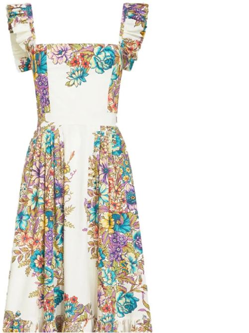 White cotton floral dress Etro | WRHA003499SA578X0800