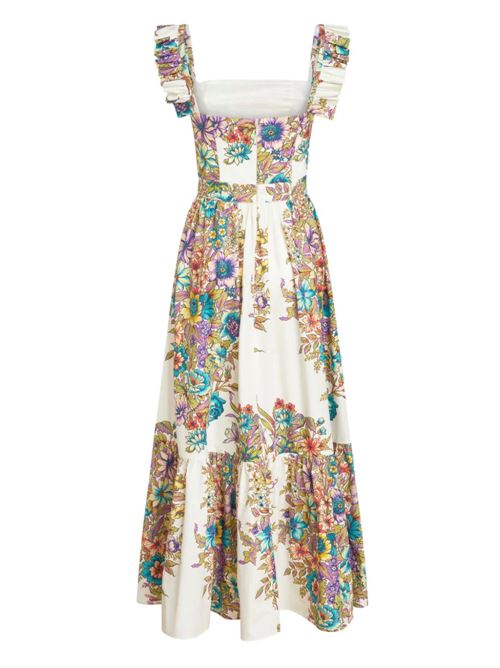 White cotton floral dress Etro | WRHA003499SA578X0800