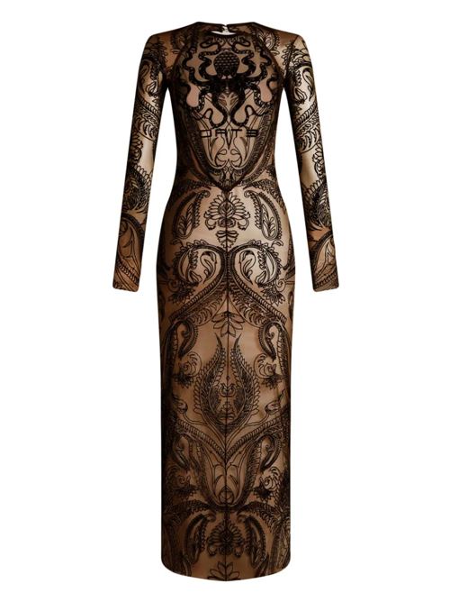 Black/beige tulle dress Etro | WRHA0125AK290M0780