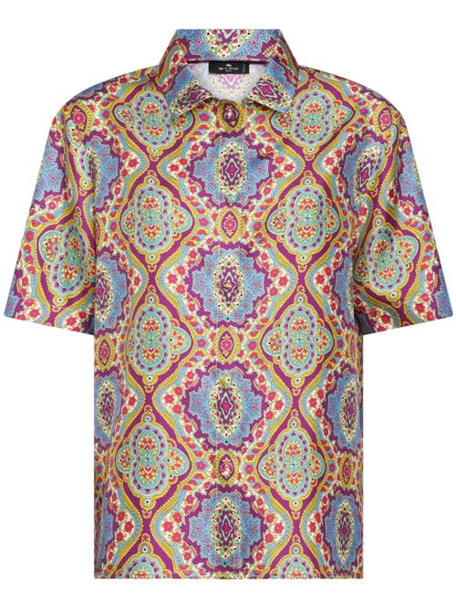 Multicolour silk paisley shirt Etro | WRIA000999SA1A1X0880