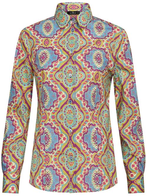 multicolour stretch-cotton all-over graphic print Etro | WRIA002099SAE86X0880