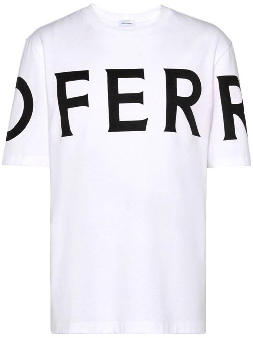 T-shirt nianca con stampa logo Ferragamo | 122303771468