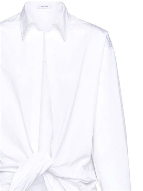 Optical white cotton wrap shirt Ferragamo | 13C923770412