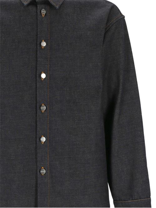 navy blue shirt Ferragamo | 143791771281