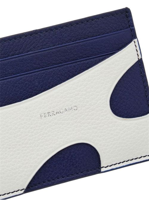 Porta carte bianco in pelle Ferragamo | 661261770119