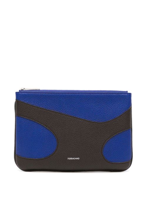 Porta carte blu e nero Ferragamo | 661322770124