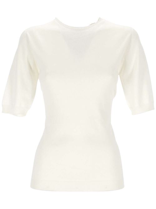 ivory white silk-cotton blend knitted F.Filippi | MAD274F336N8210142