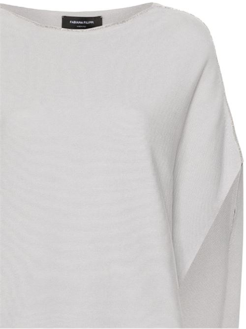 maglia di cotone grigio chiaro F.Filippi | MAD274F410D2908183