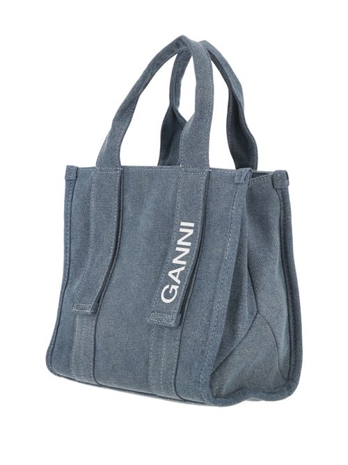 Recycled Tech small tote denim Ganni | A5457630