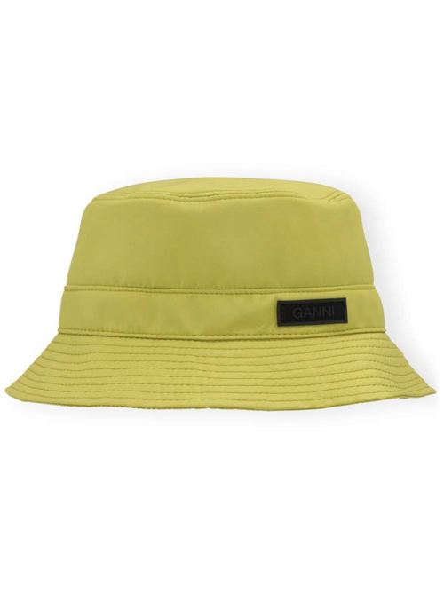 Bucket hat with logo application Ganni | A5522780