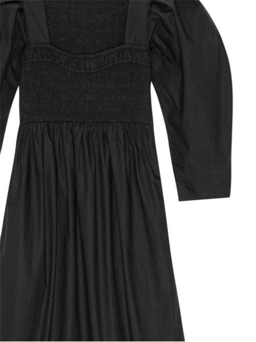 Black midi dress for women Ganni | F8697099