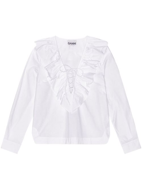 Camicia ruffles Ganni | F8701151