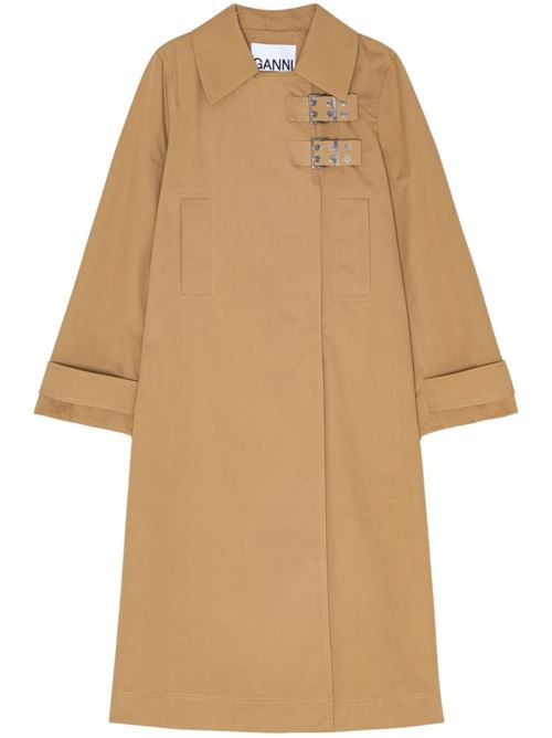 Beige women's coat Ganni | F8852177