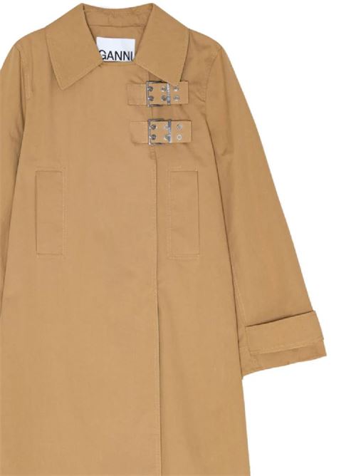 Beige women's coat Ganni | F8852177