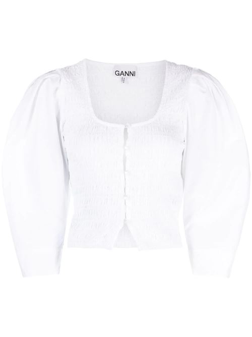 Top in cotone organico Ganni | F8856151