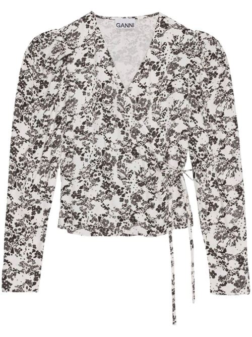 Top stampa floreale all-over Ganni | F8959135