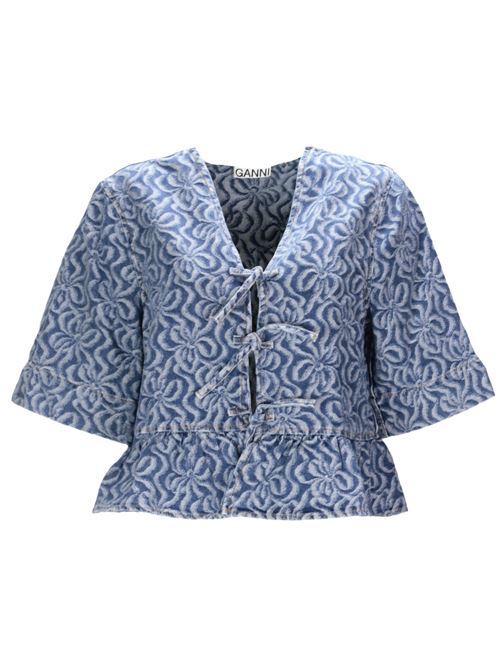 Blusa con effetto jacquard Ganni | J1394566