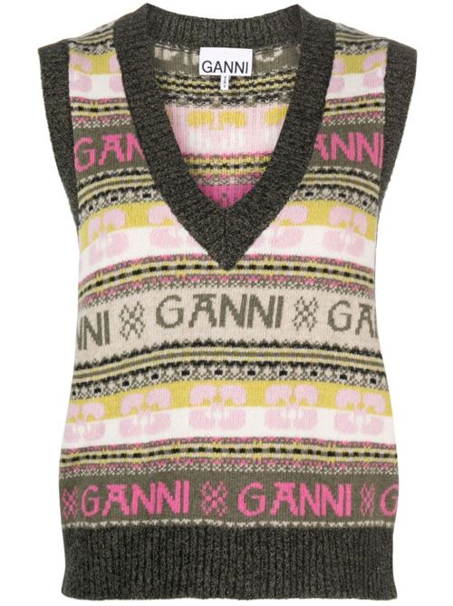 Sleeveless sweater GANNI | K1972861