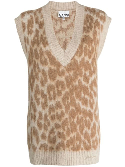 Gilet leopardato Ganni | K1977765