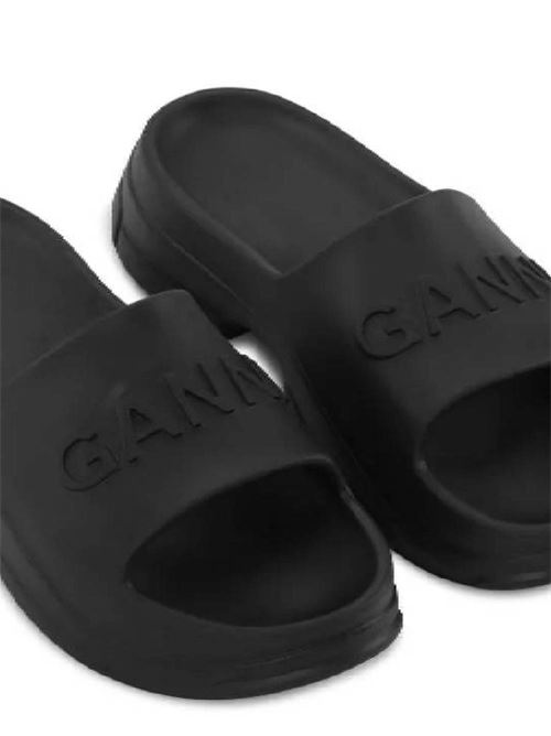 black embossed logo Ganni | S2408099