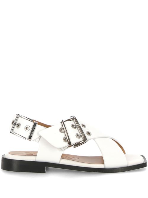 crossover-strap bucked sandals Ganni | S2568135