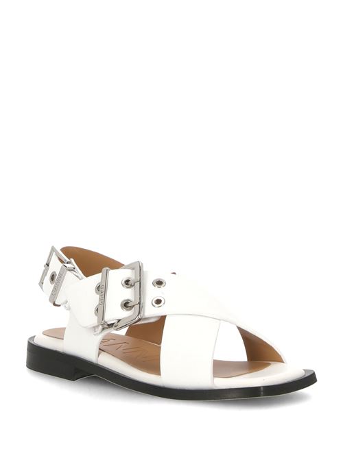 crossover-strap bucked sandals Ganni | S2568135