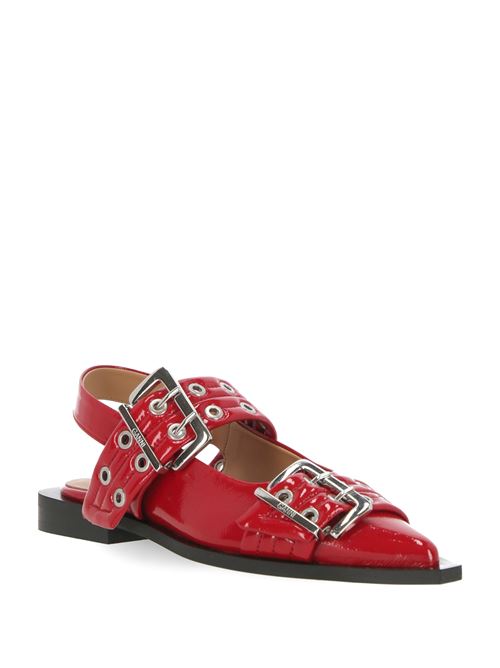 Red metal ballerina Ganni | S2843474