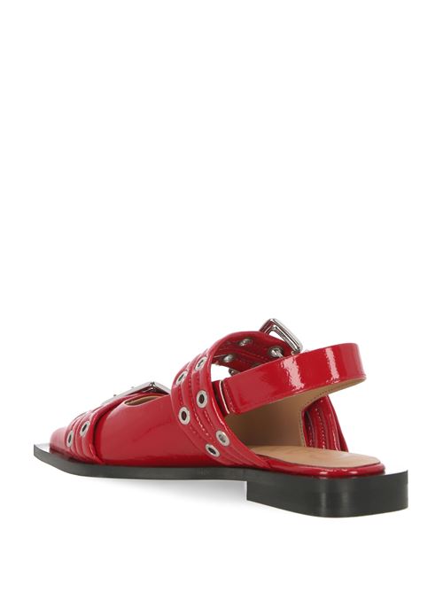 Red metal ballerina Ganni | S2843474